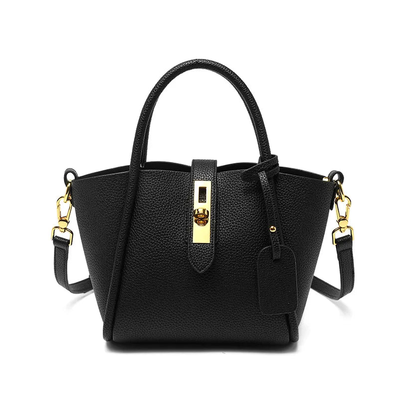 Large Capacity Tote Bag – Elegant Leather Style