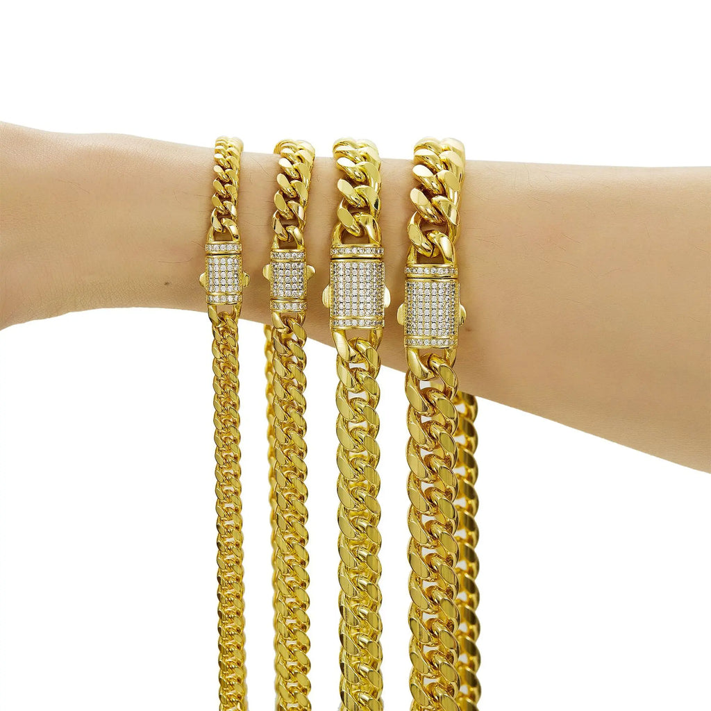 Cuban Link Chain Necklace – Gold Plated