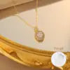 Zircon Drop Necklace – Elegant Stainless Steel