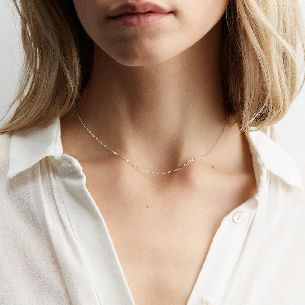 Trendy Gold Color 316L Stainless Steel Link Chain Choker Necklace