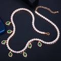 Cubic Zirconia Charm Choker – Elegant & Shiny