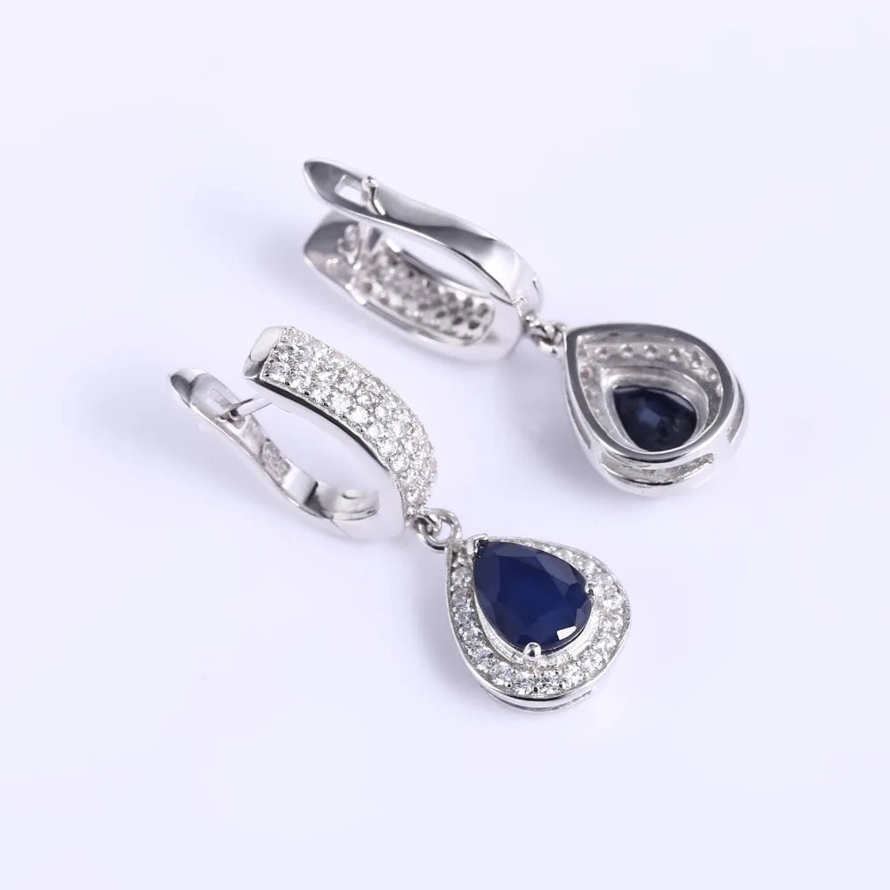 Sapphire Luxe Earrings