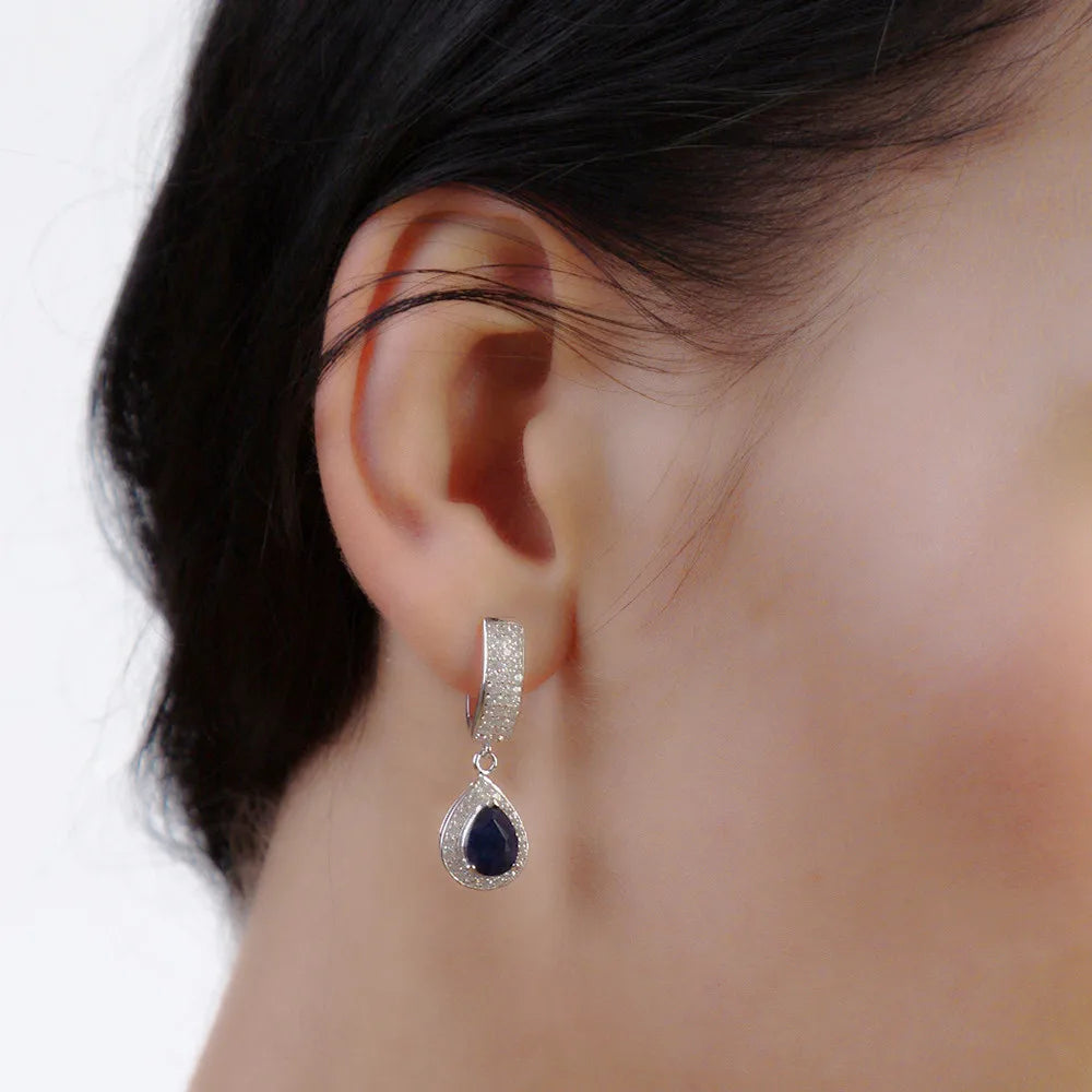 Sapphire Luxe Earrings