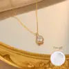 Zircon Drop Necklace – Elegant Stainless Steel