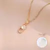 Zircon Drop Necklace – Elegant Stainless Steel