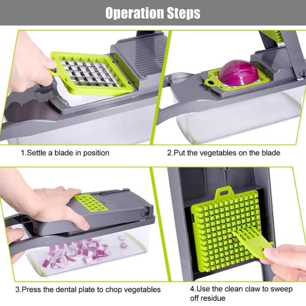 Pro Vegetable Chopper – 6 Blades