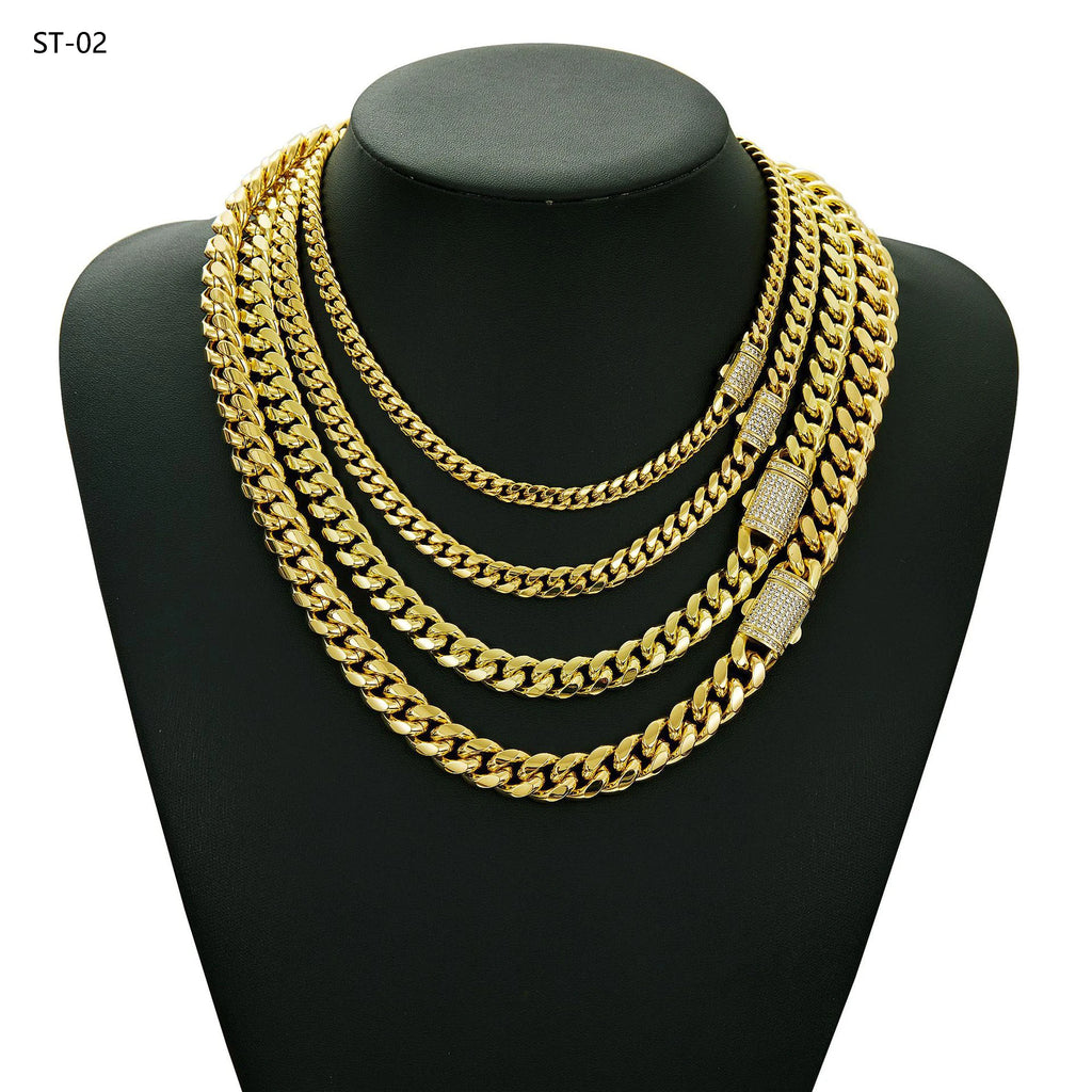 Cuban Link Chain Necklace – Gold Plated