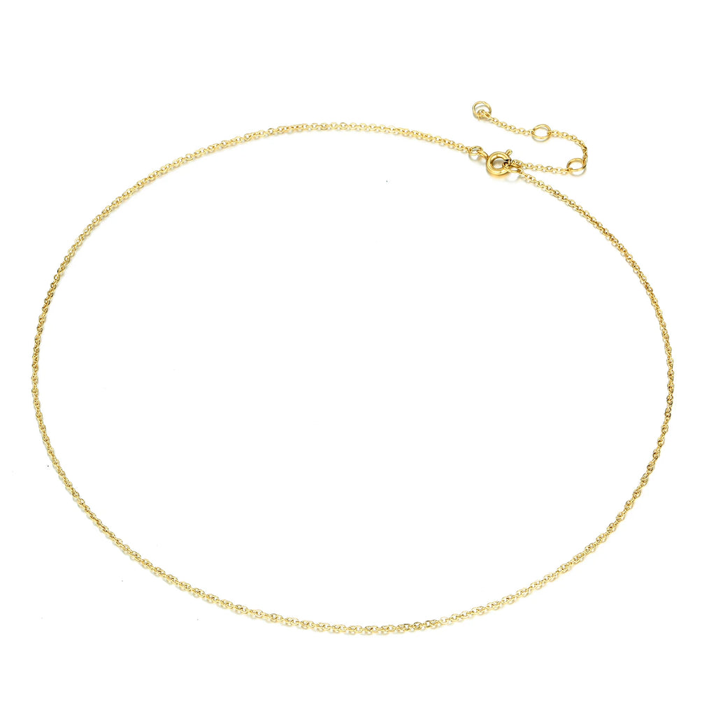 Trendy Gold Color 316L Stainless Steel Link Chain Choker Necklace