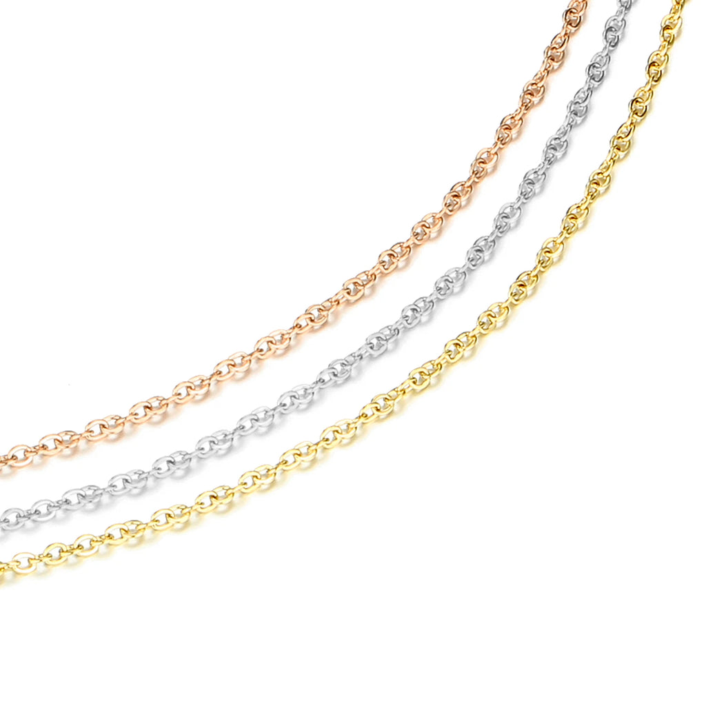 Trendy Gold Color 316L Stainless Steel Link Chain Choker Necklace