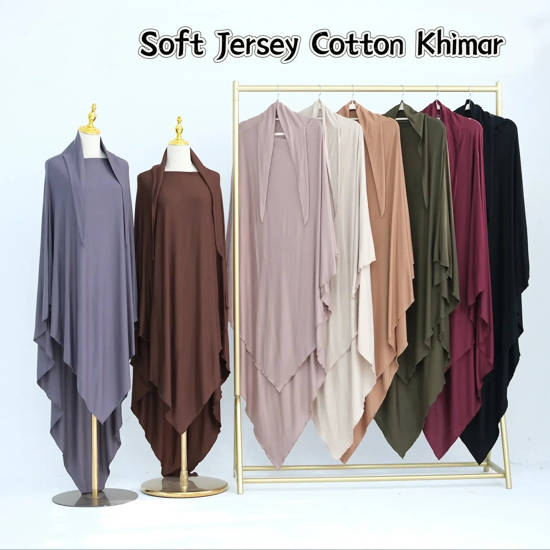 Jersey Cotton Khimar – Long & Comfortable