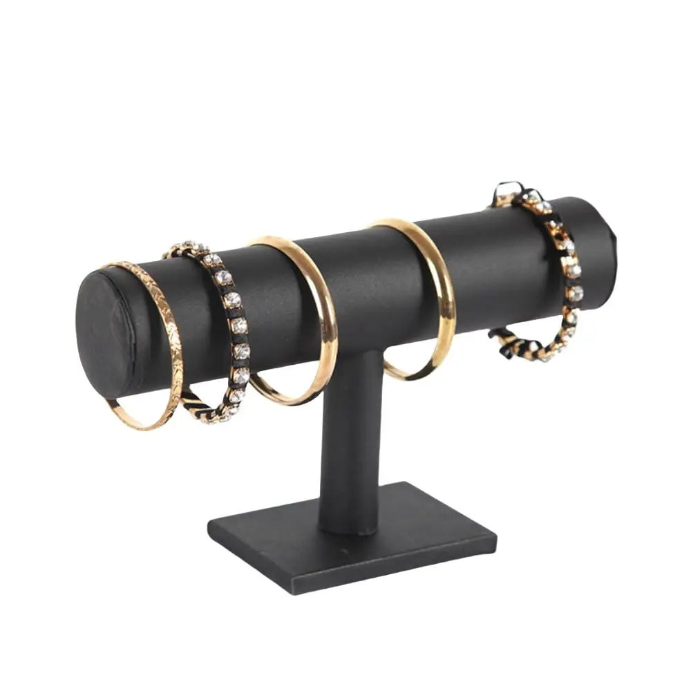 Jewelry Display Stand – T-Bar Bracelet & Watch Holder (Black)