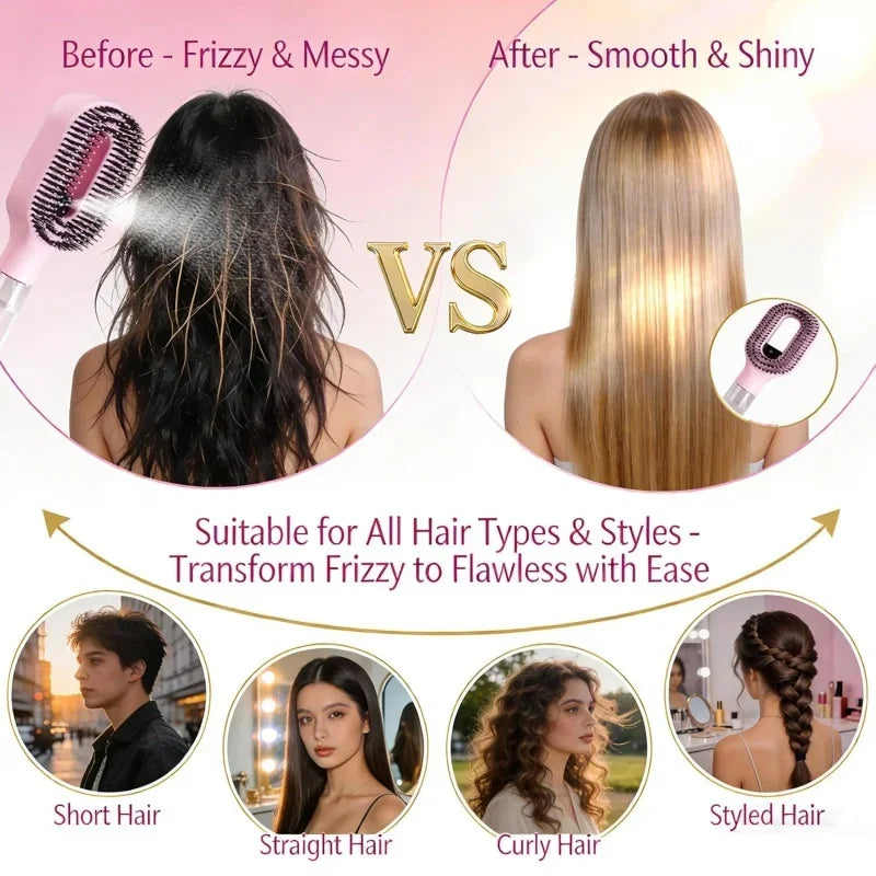 2-in-1 Hair Mist Brush – Smooth & Detangle