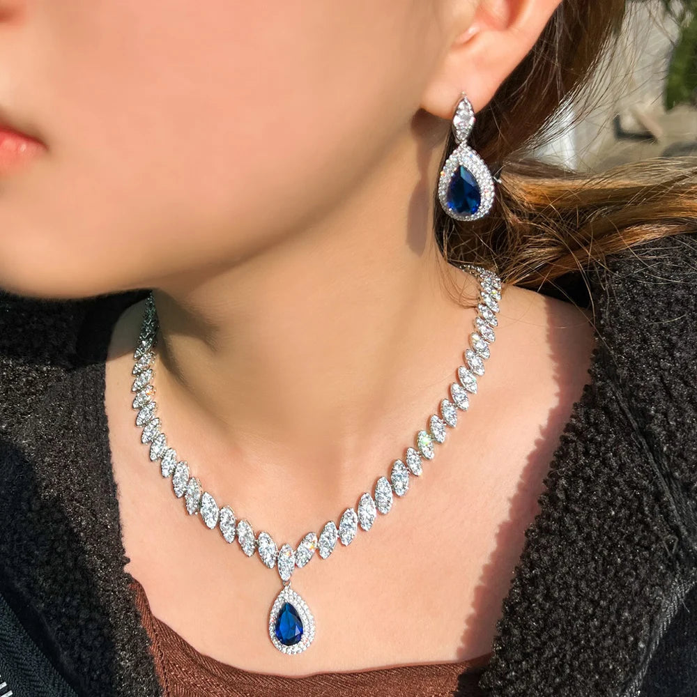Sapphire Elegance Jewelry Set