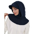 Full Coverage Bonnet Hijab with Visor – Ready to Wear