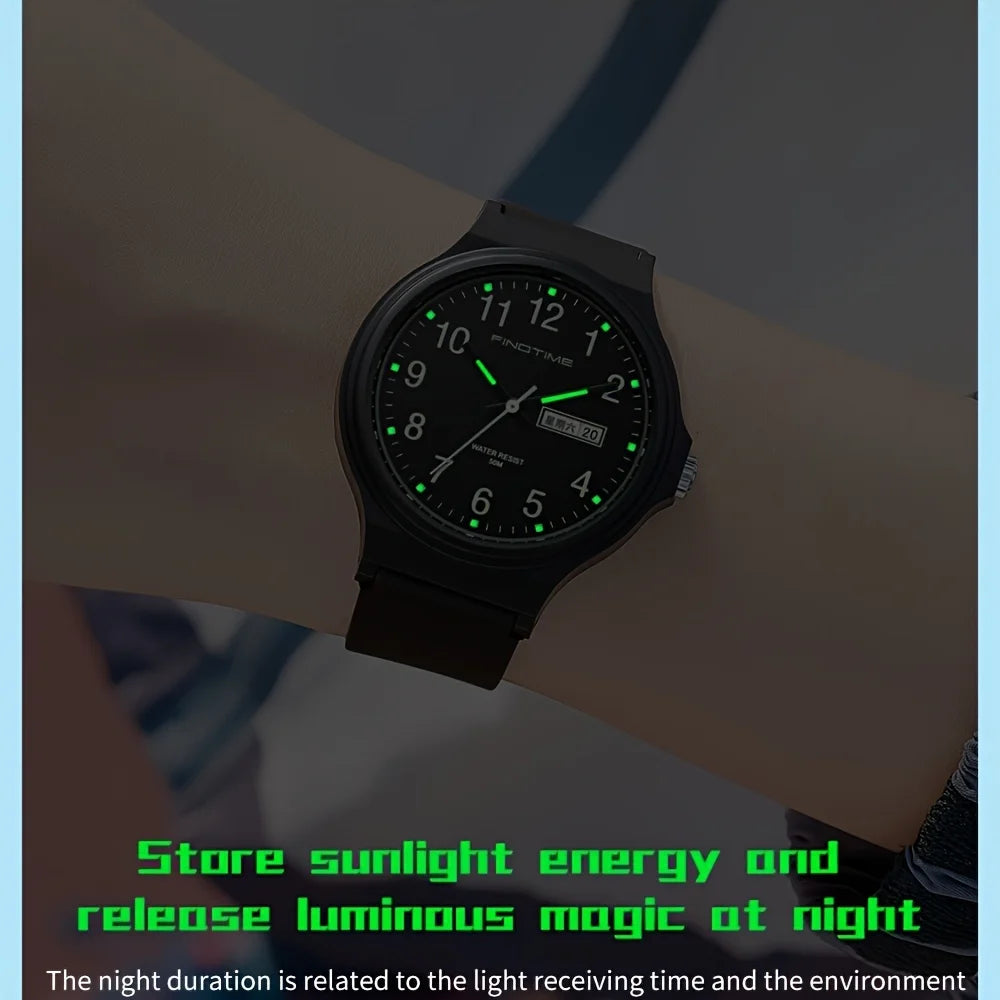 Women’s Minimalist Watch – Casual Sport Style with Day & Date