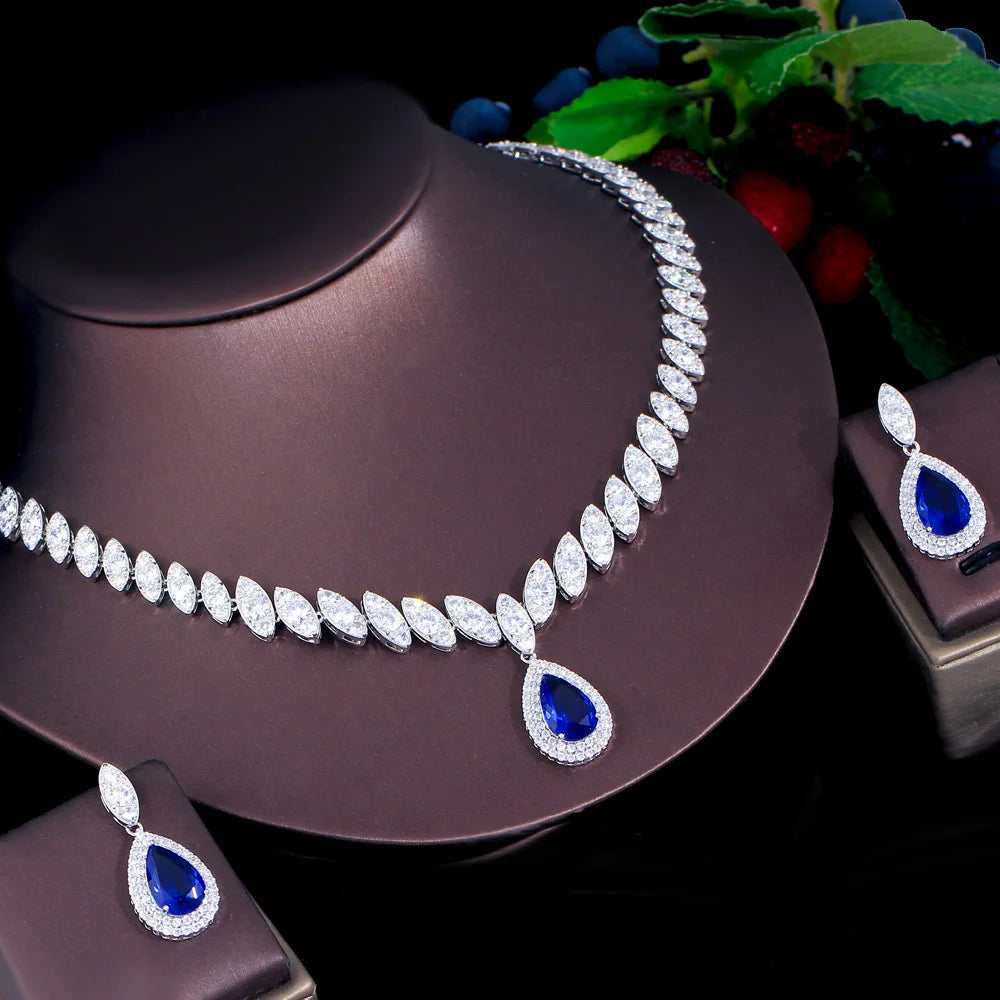 Sapphire Elegance Jewelry Set