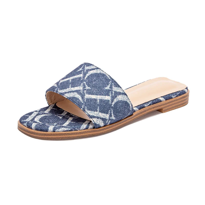 Women’s Printed Slide Sandals – Comfortable & Anti-Slip