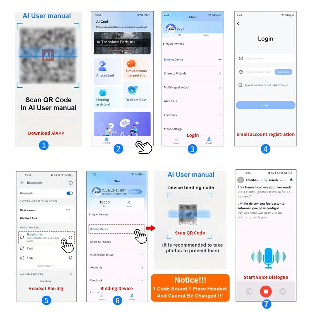 AI Smart Translator Earbuds – Real-Time Translation (144 Languages)