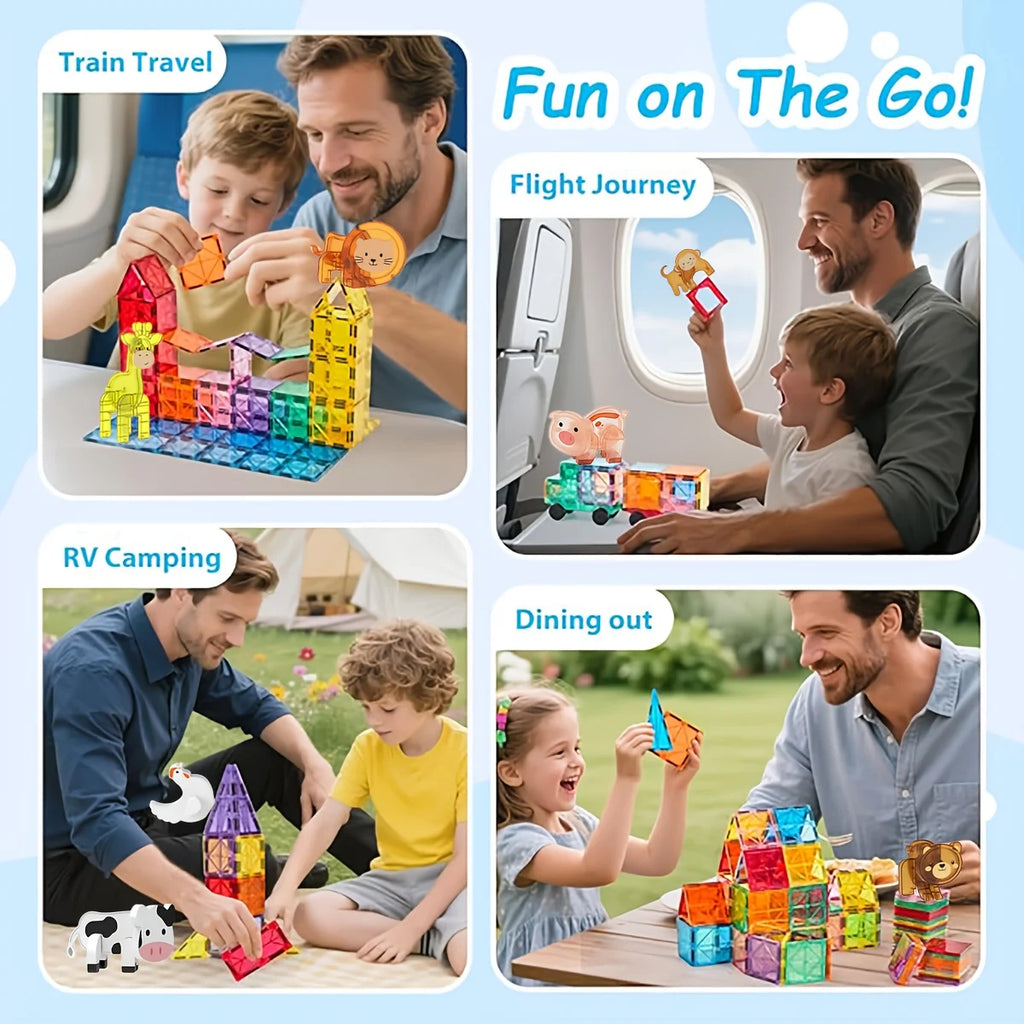 Magnetic Building Blocks Set – Creative Kids Toy 🧲