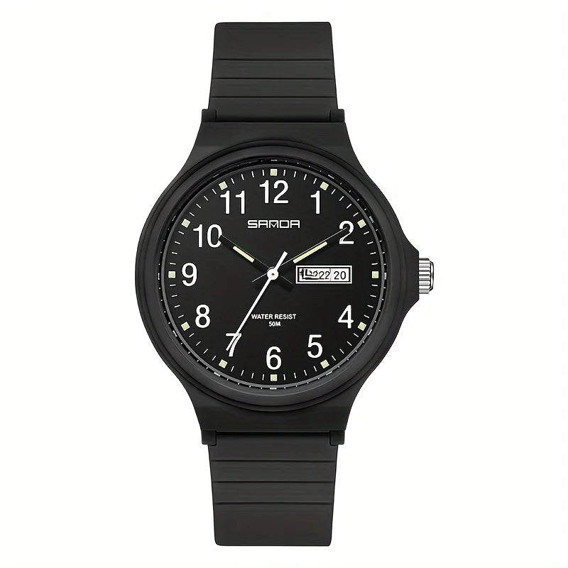 Women’s Minimalist Watch – Casual Sport Style with Day & Date