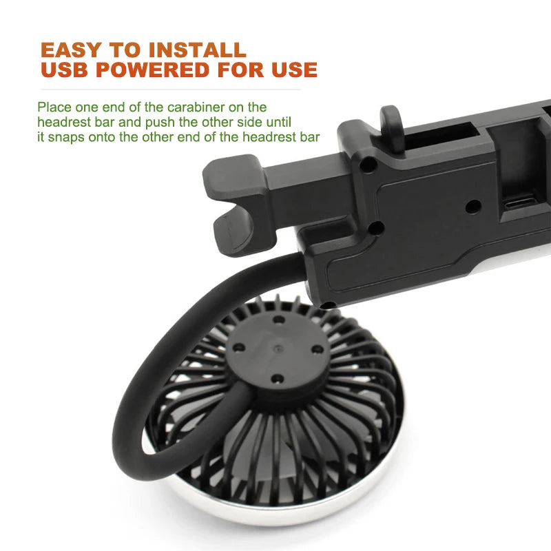 Dual Head Car Cooling Fan