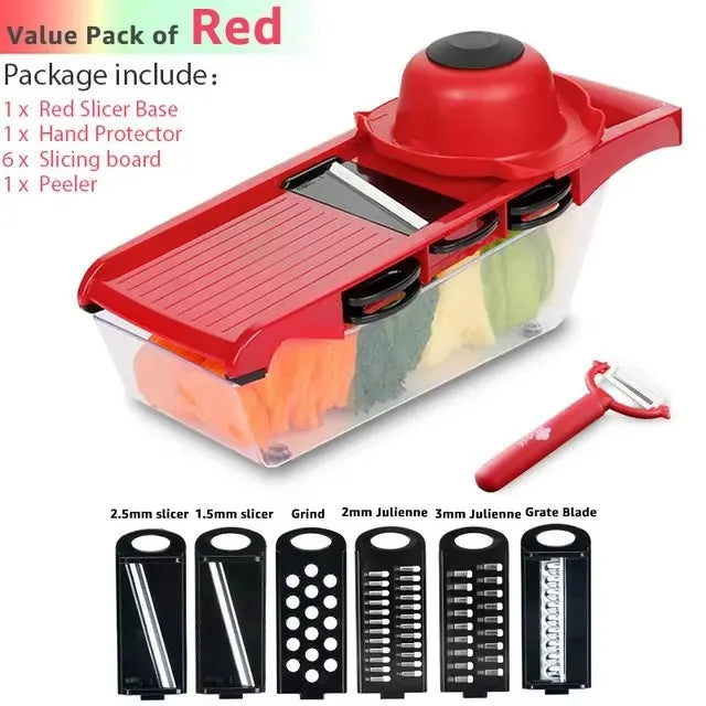Pro Vegetable Chopper – 6 Blades
