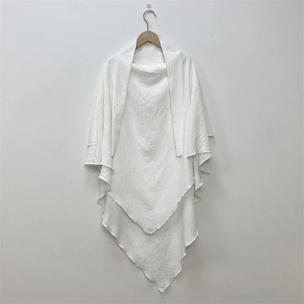 2-Layer Khimar Hijab – Elegant & Full Coverage