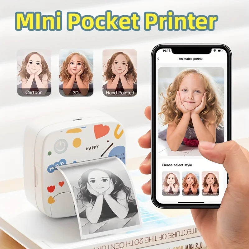 Mini Portable Thermal Printer – Print Anywhere 📱