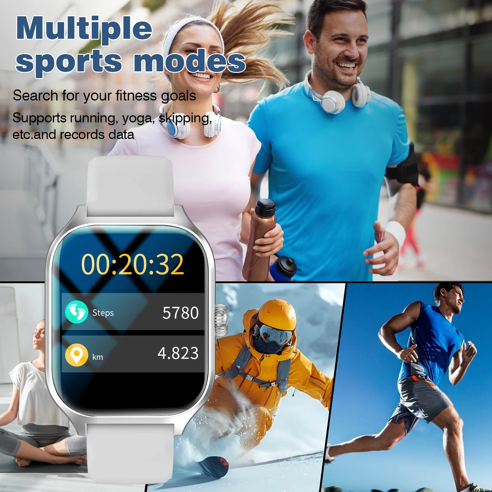 Smart Watch with Calling & Fitness Tracking – iPhone & Android Compatible