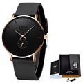 LIGE Men’s Ultra-Thin Quartz Watch – Waterproof Luxury Style