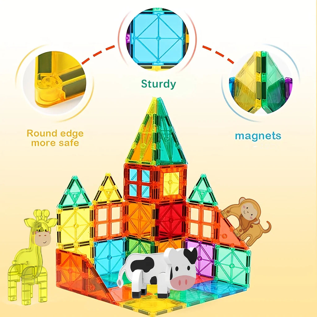 Magnetic Building Blocks Set – Creative Kids Toy 🧲