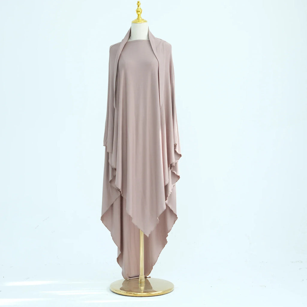 Jersey Cotton Khimar – Long & Comfortable