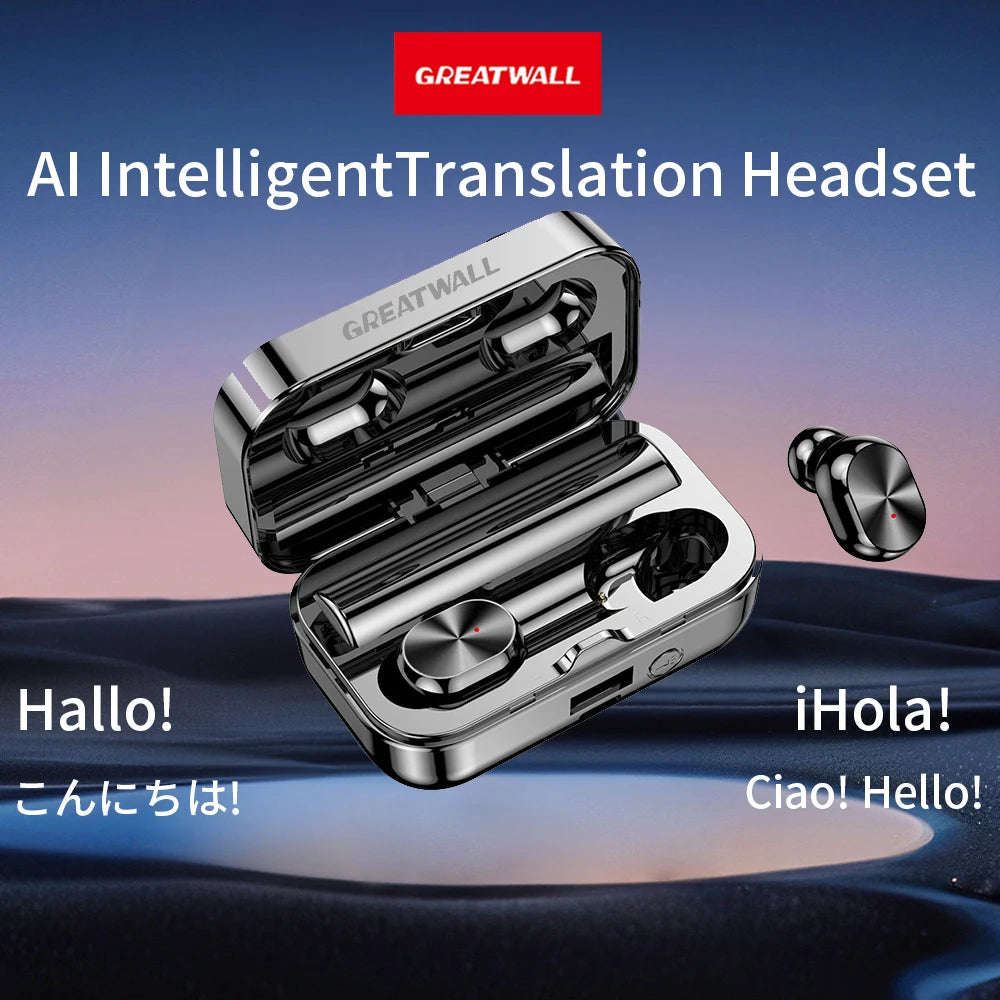 AI Smart Translator Earbuds – Real-Time Translation (144 Languages)