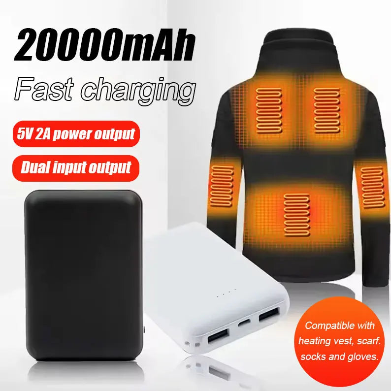 20000mAh Fast Power Bank – Portable USB Charger