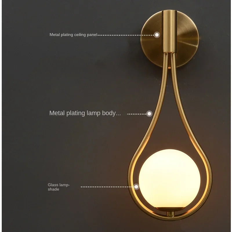 Aurora Glass Wall Light