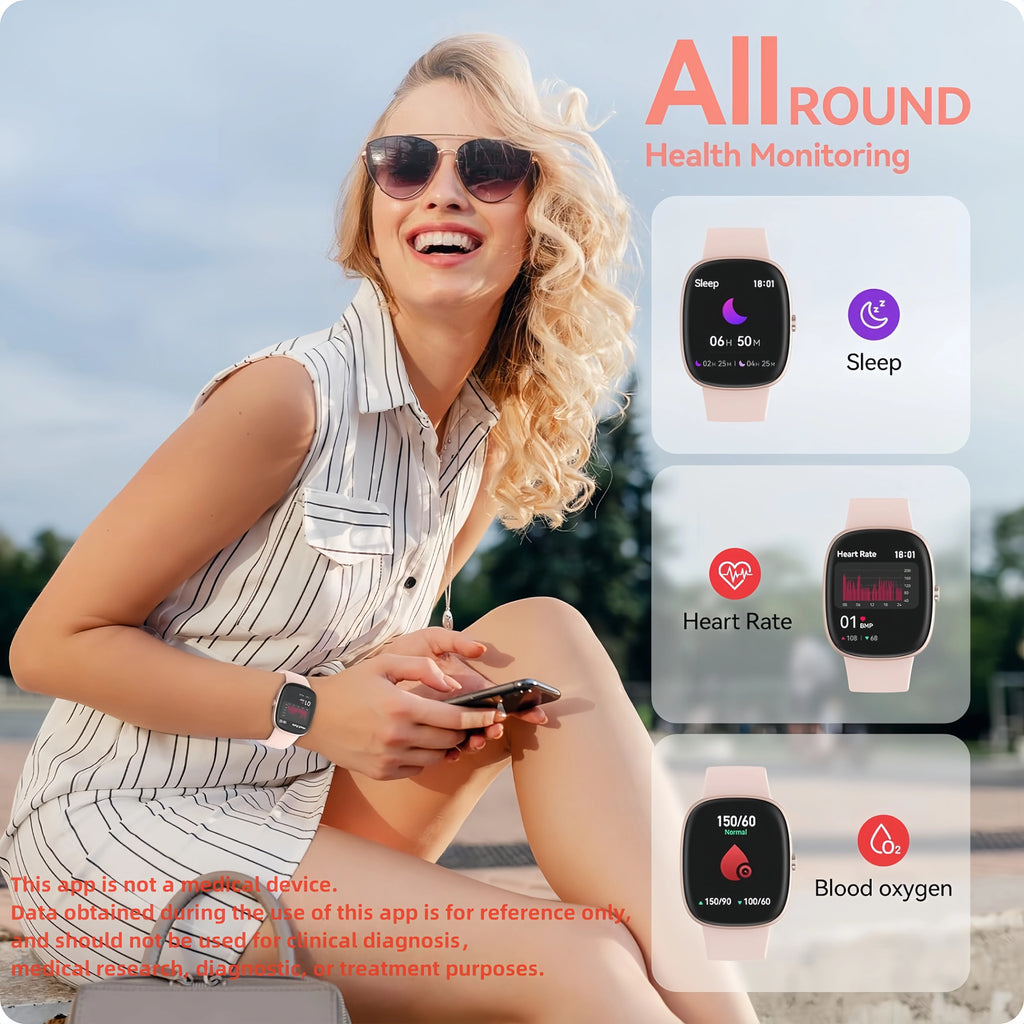 Smart Fitness Watch – Heart Rate, Sleep & Steps Tracking