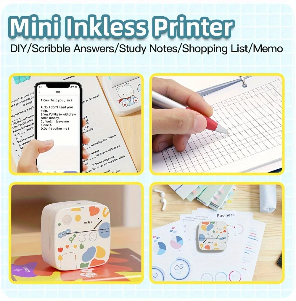 Mini Portable Thermal Printer – Print Anywhere 📱