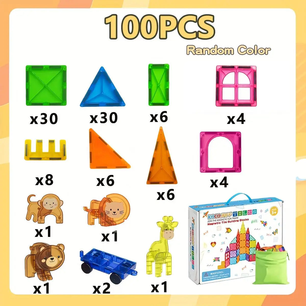 Magnetic Building Blocks Set – Creative Kids Toy 🧲