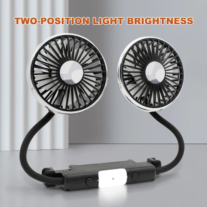 Dual Head Car Cooling Fan