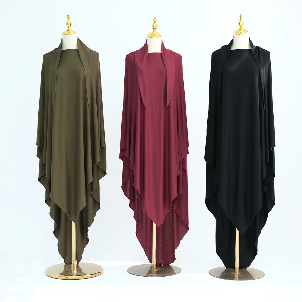 Jersey Cotton Khimar – Long & Comfortable
