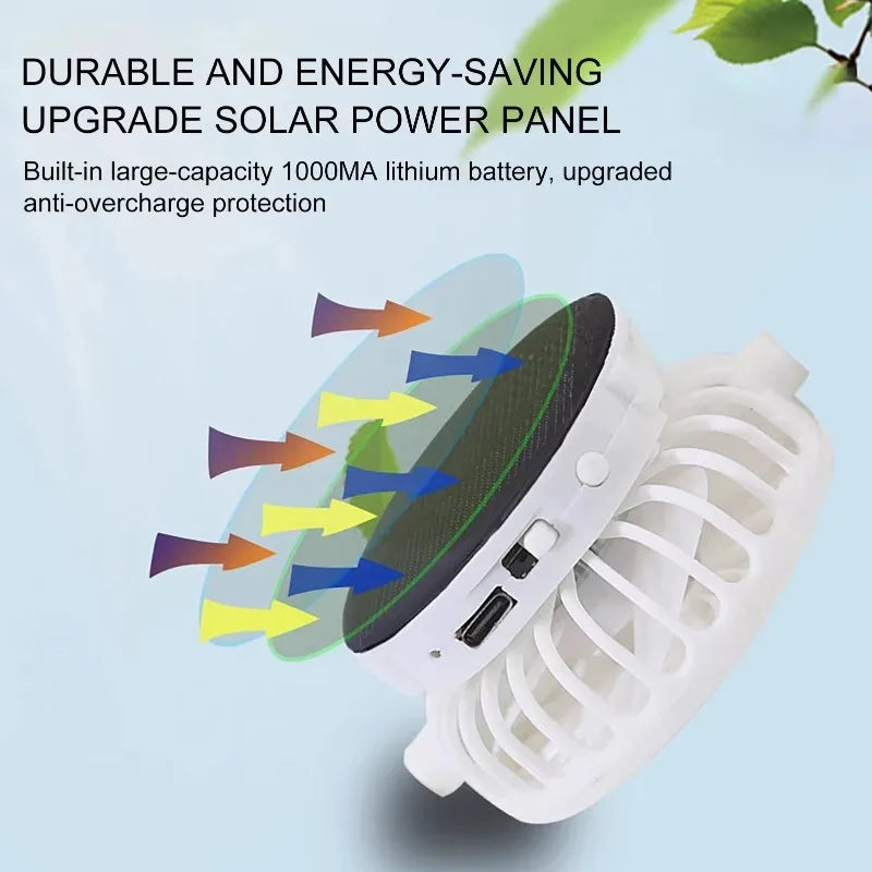 Solar Cooling Fan Cap – Breathable Hat with Built-In Fan for Summer Outdoors