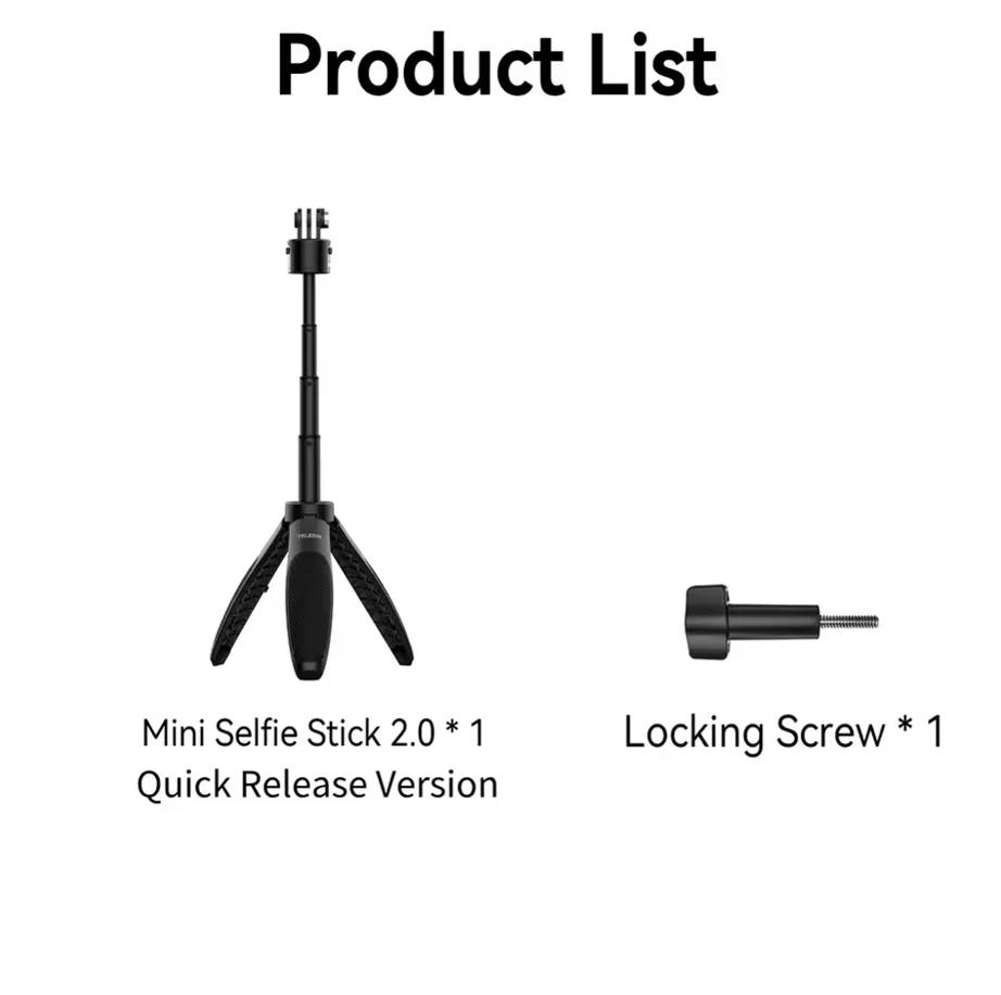 TELESIN Action Camera Tripod Stick