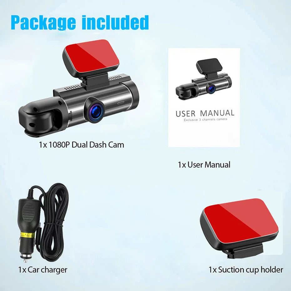 1080P Dual Lens Dash Cam
