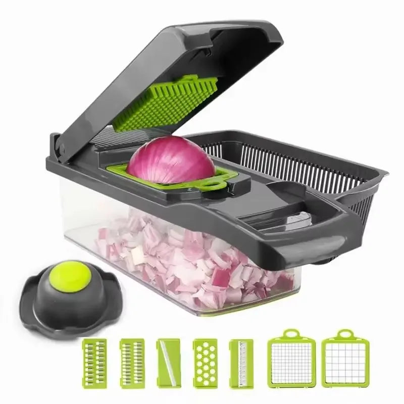 Pro Vegetable Chopper – 6 Blades