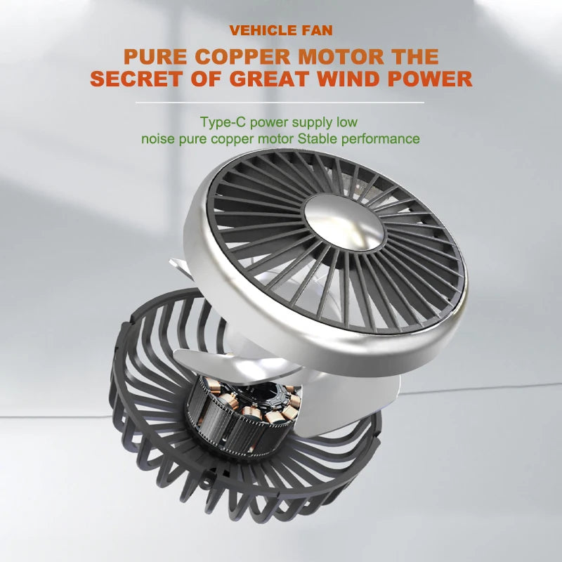 Dual Head Car Cooling Fan