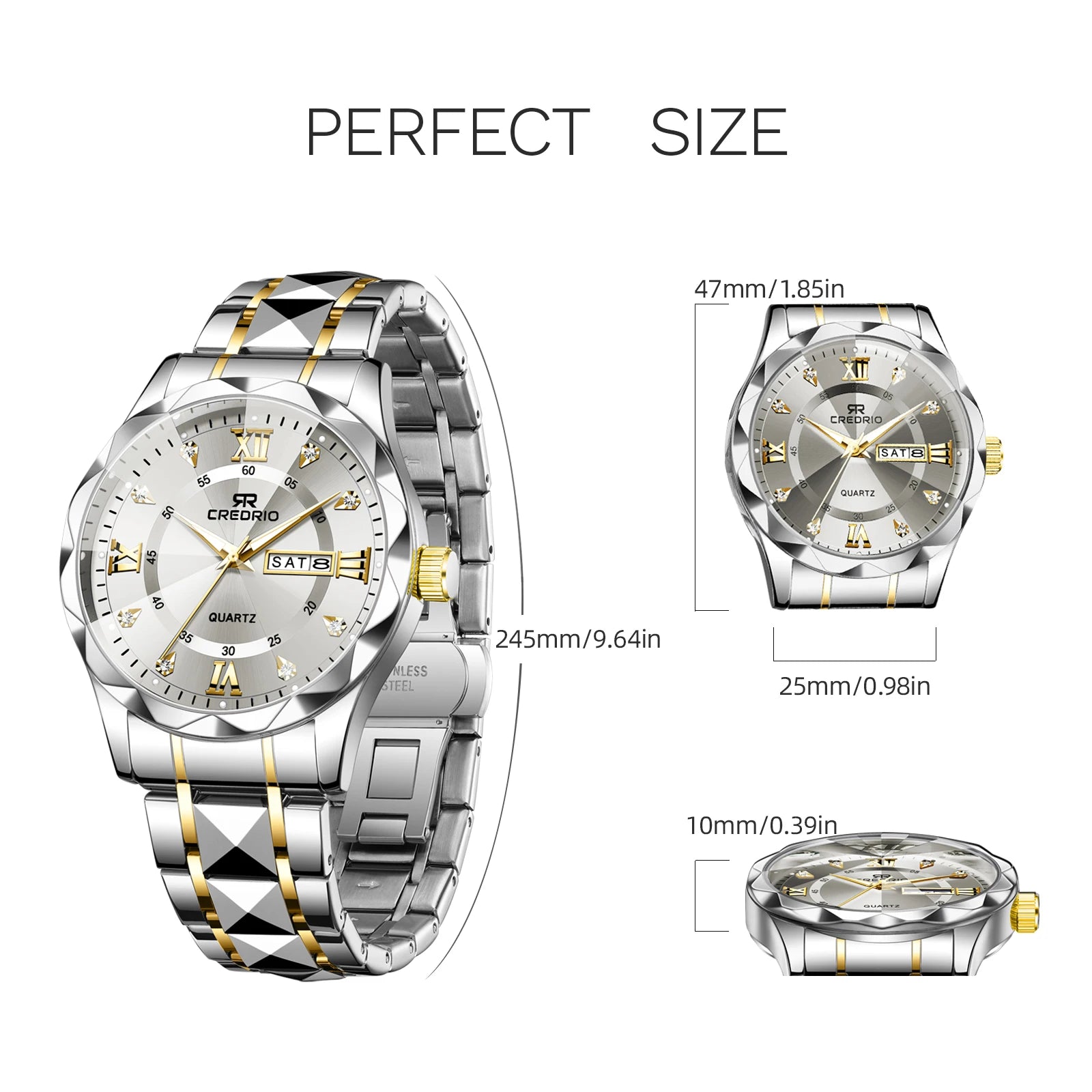 Men’s Luxury Quartz Watch – Waterproof & Luminous
