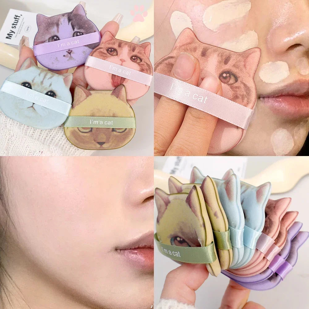 Cute Cat Makeup Puff – Soft Beauty Sponge 🐱✨