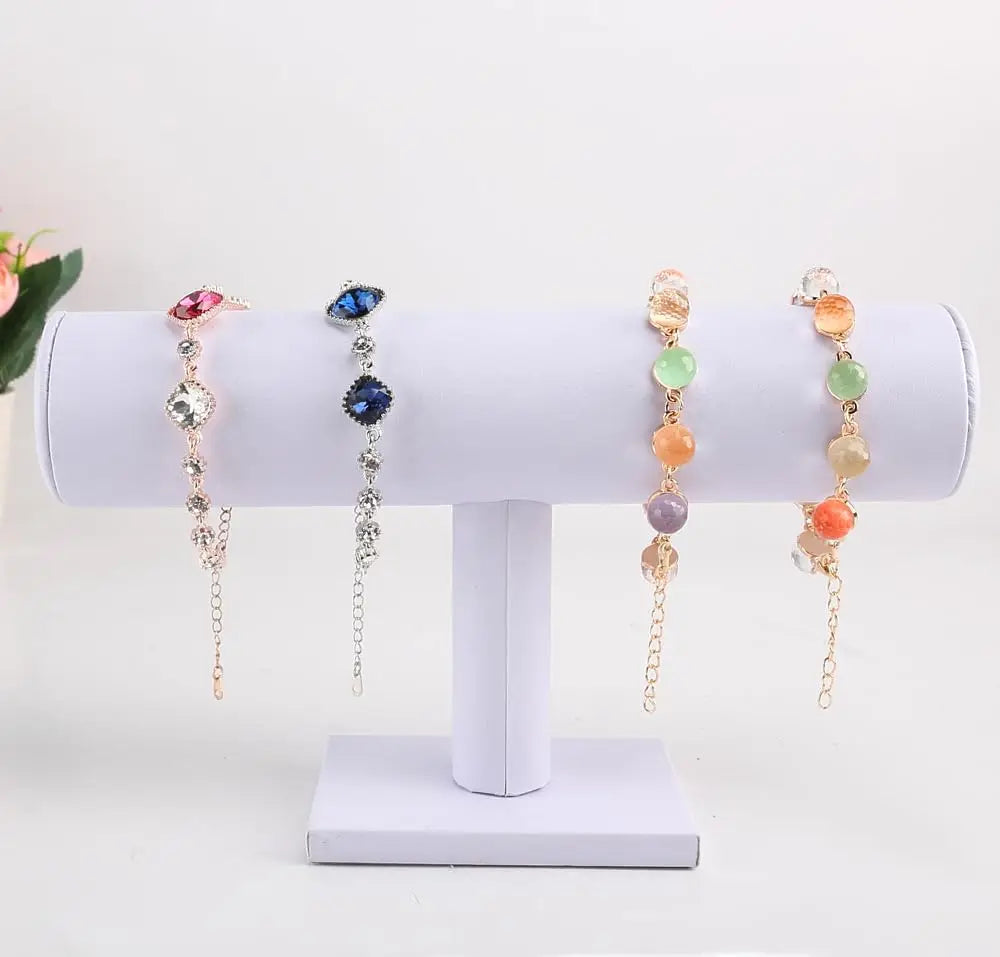 Jewelry Display Stand – T-Bar Bracelet & Watch Holder (Black)