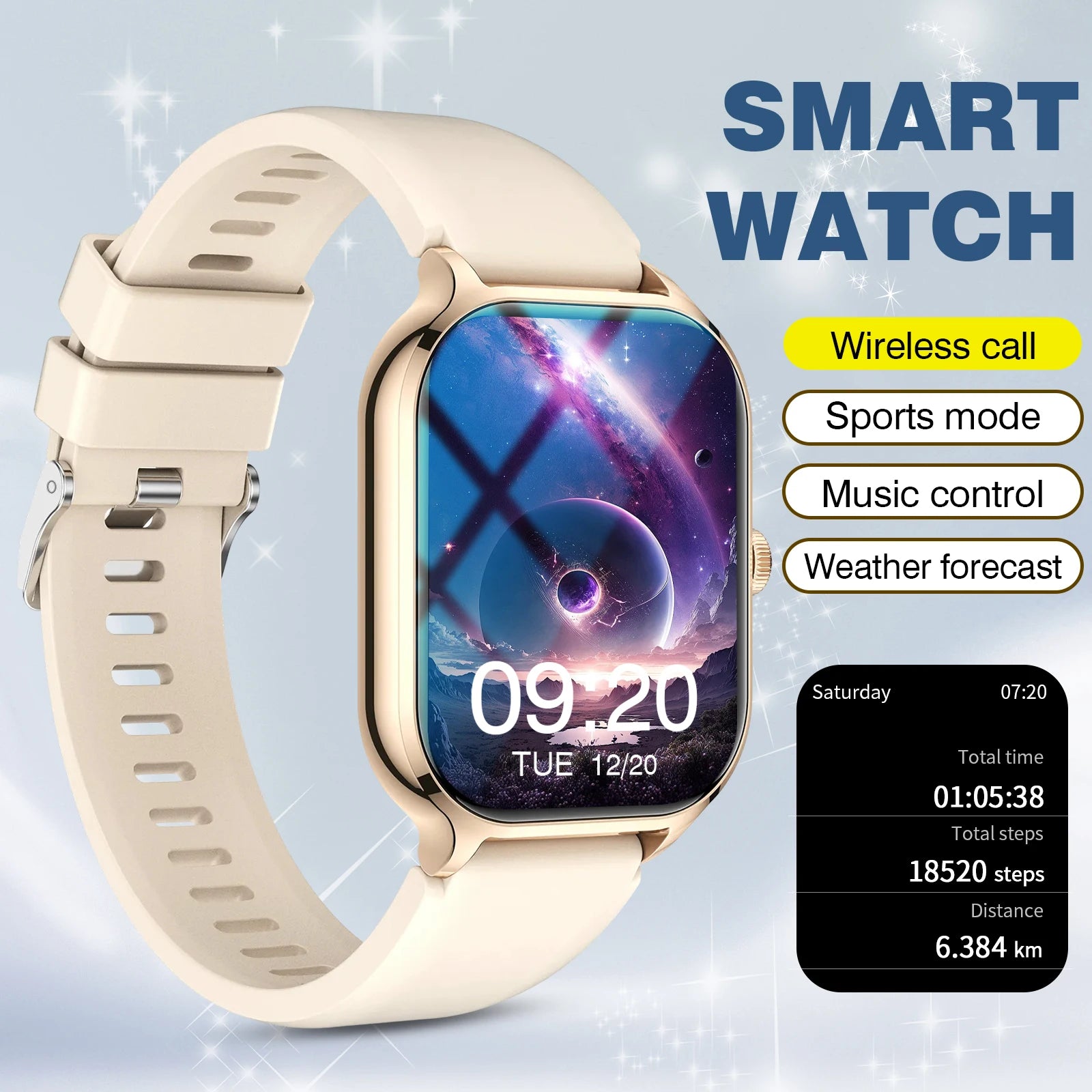Smart Watch with Calling & Fitness Tracking – iPhone & Android Compatible