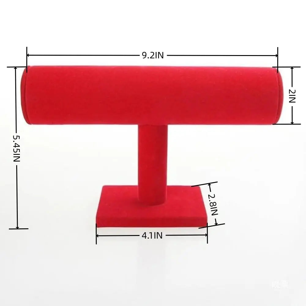 Jewelry Display Stand – T-Bar Bracelet & Watch Holder (Black)